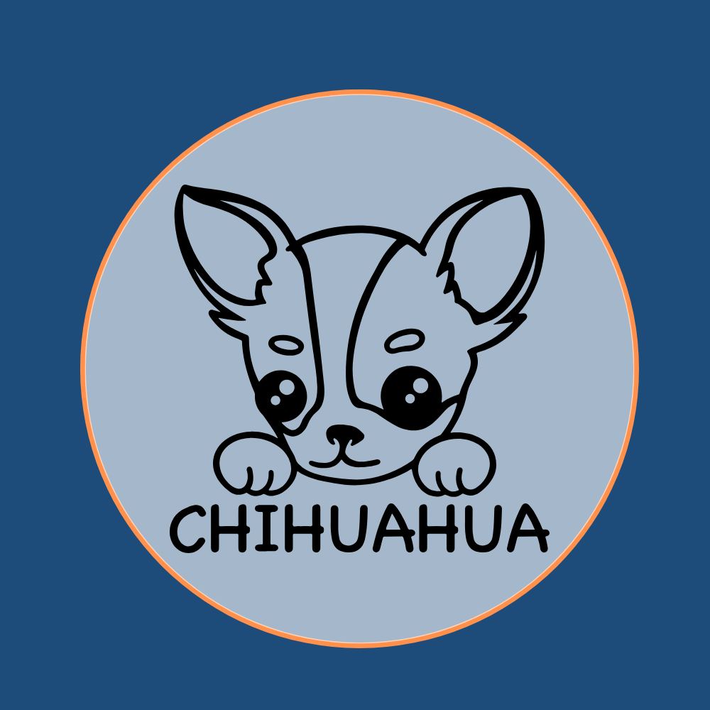 Tiny Chihuahua dog head icon