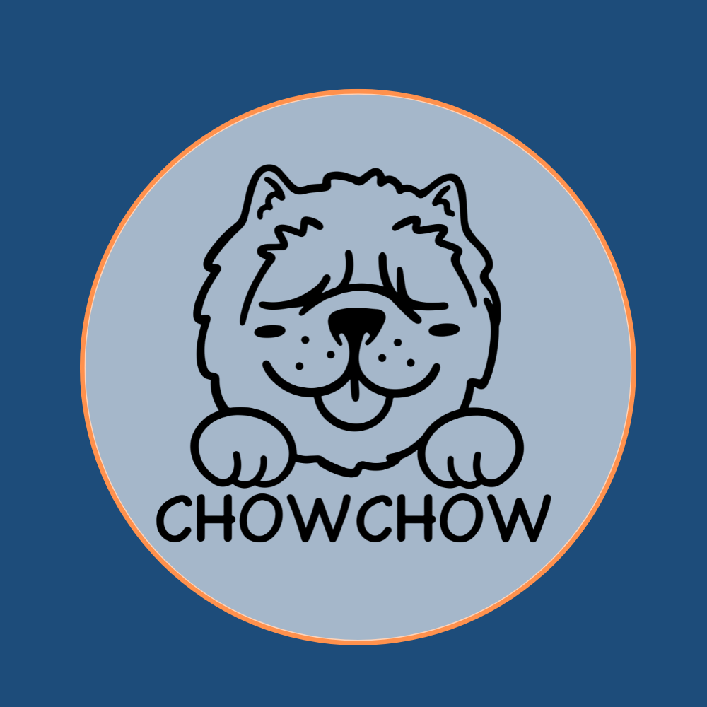 Custom Chow Chow dog head icon for website