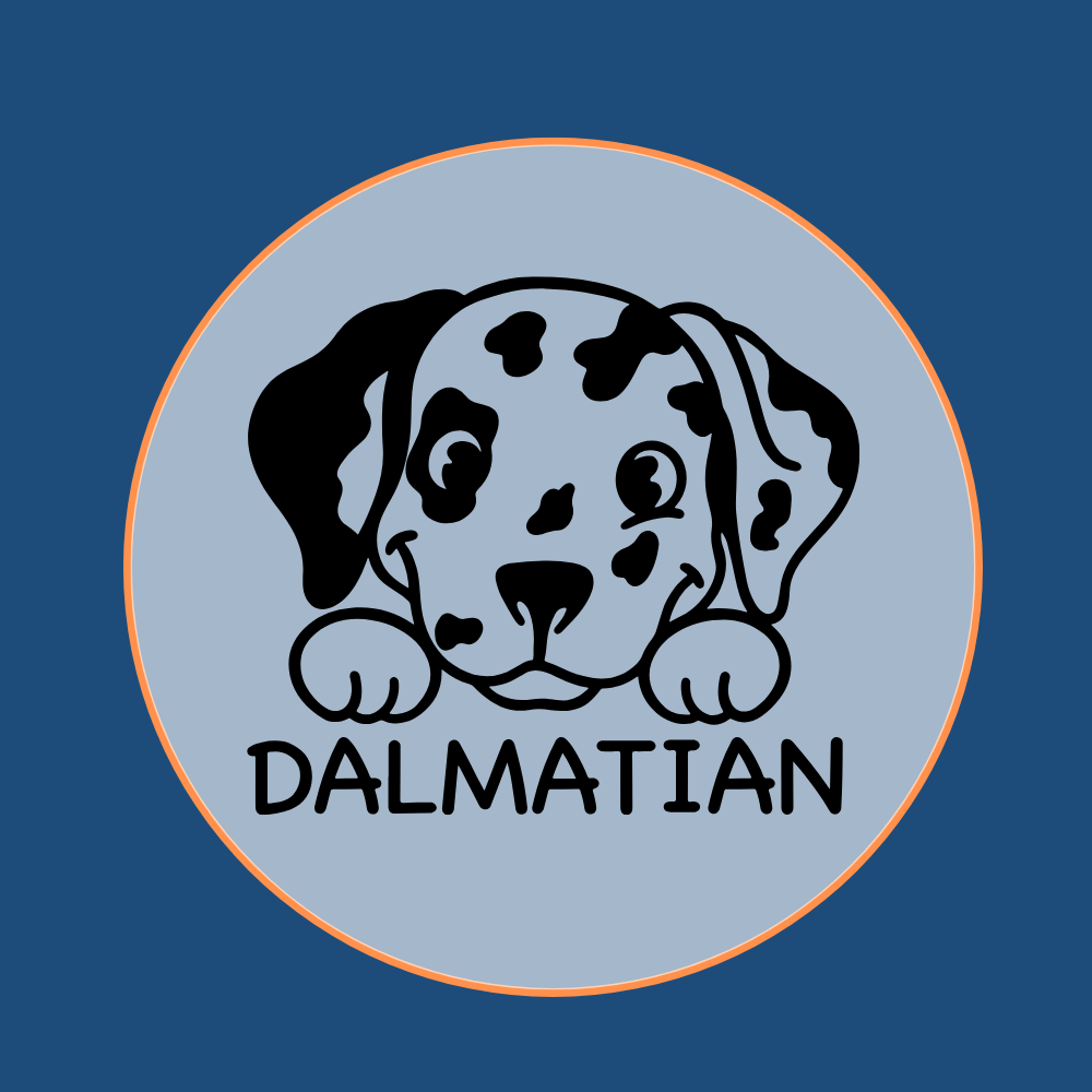 Dalmatian dog breed spotted icon