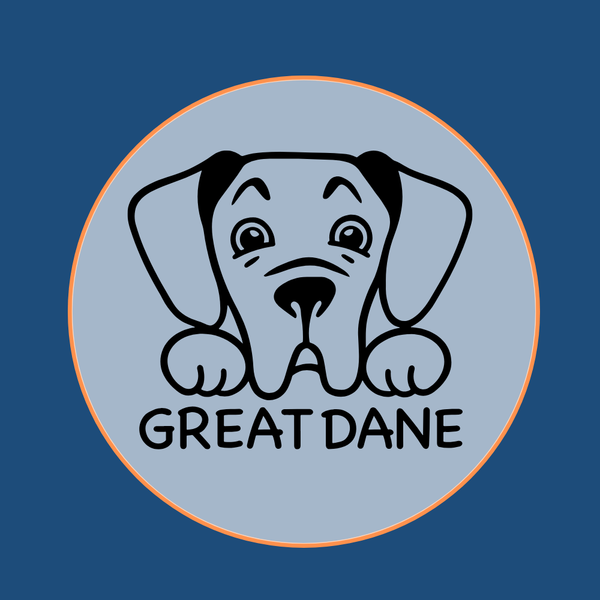 Great Dane dog breed silhouette icon
