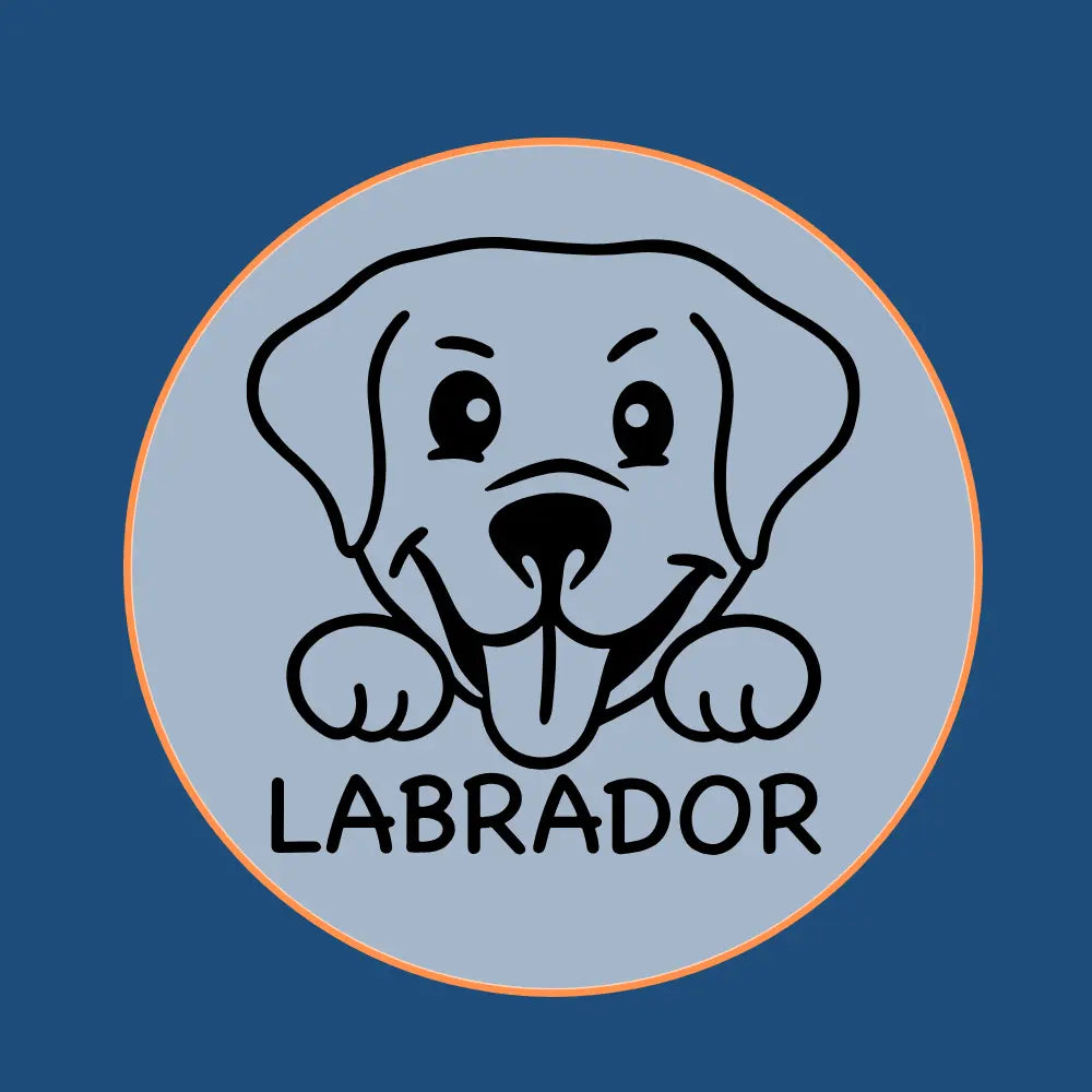 Classic Labrador Retriever dog head icon design