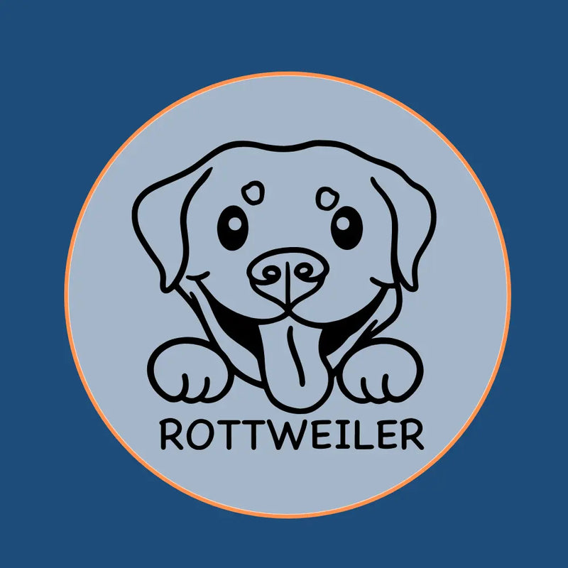 Rottweiler dog head icon graphic
