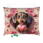 Dachshund Valentine's Dog Bed