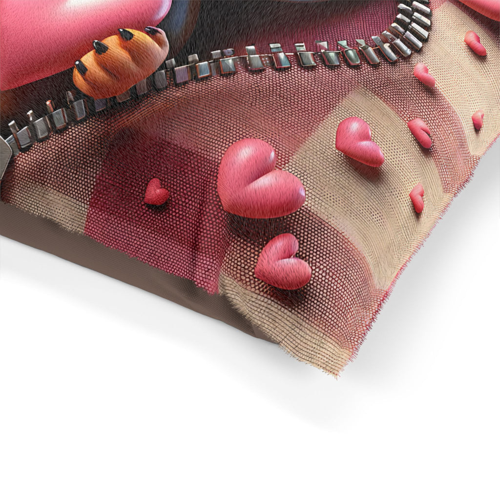 Dachshund Valentine's Dog Bed