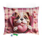 Bulldog Valentine's Dog Bed