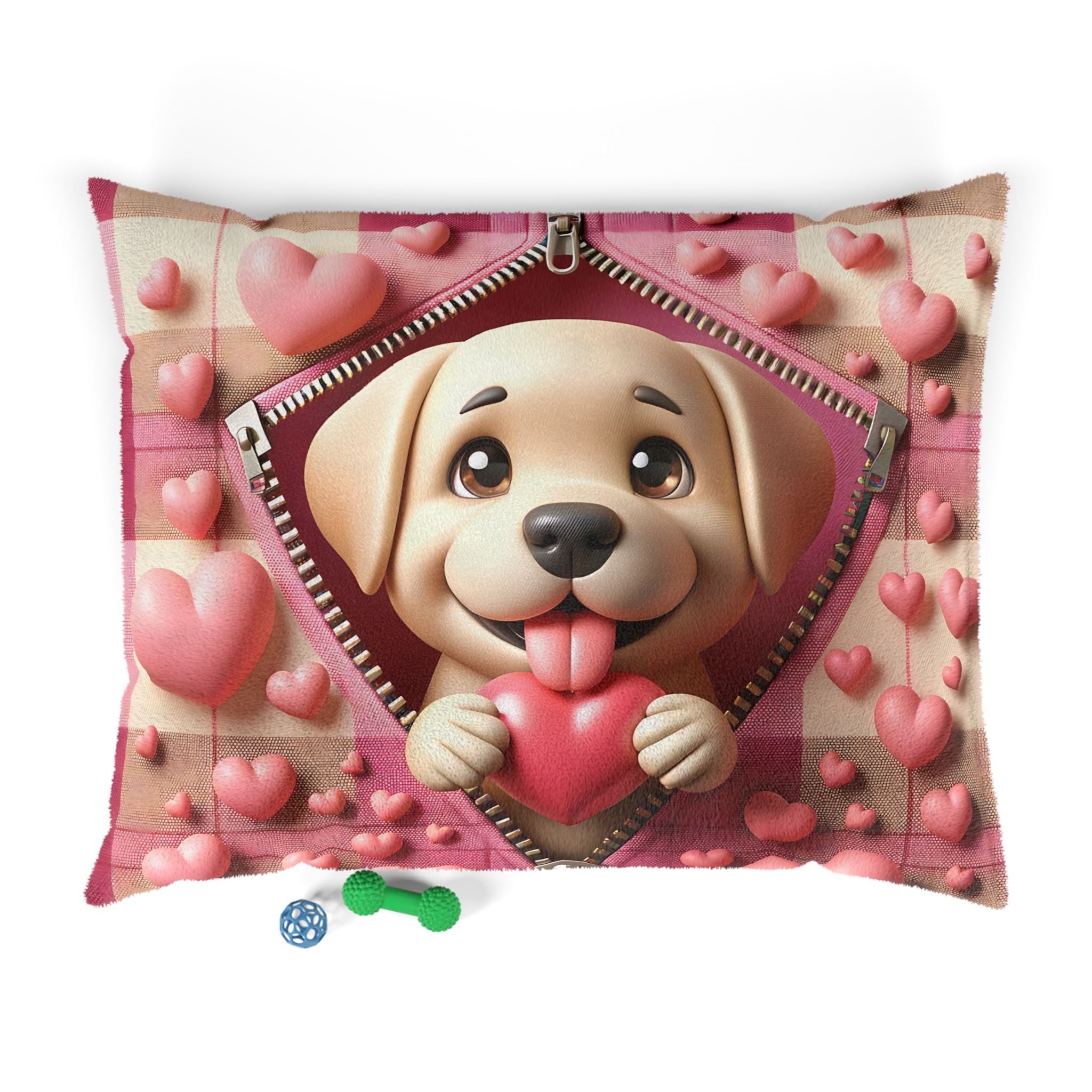 Labrador Valentine's Dog Bed