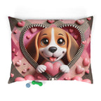 Beagle Valentine's Dog Bed