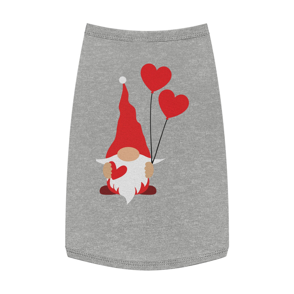 Gnome with Hearts Valentine Dog Tank Top