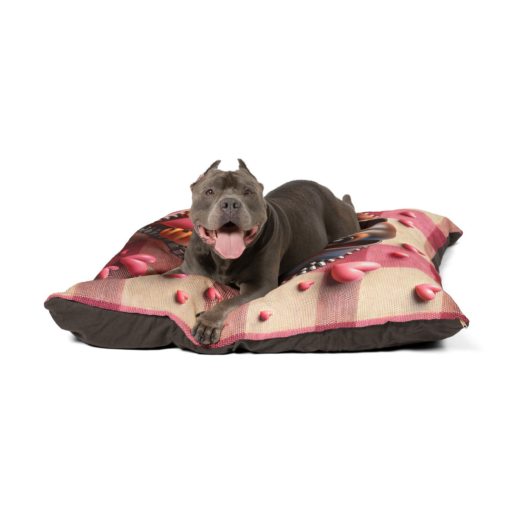 Dachshund Valentine's Dog Bed