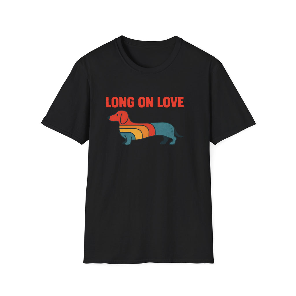 Dachshund Retro Rainbow T-Shirt