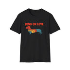 Dachshund Retro Rainbow T-Shirt