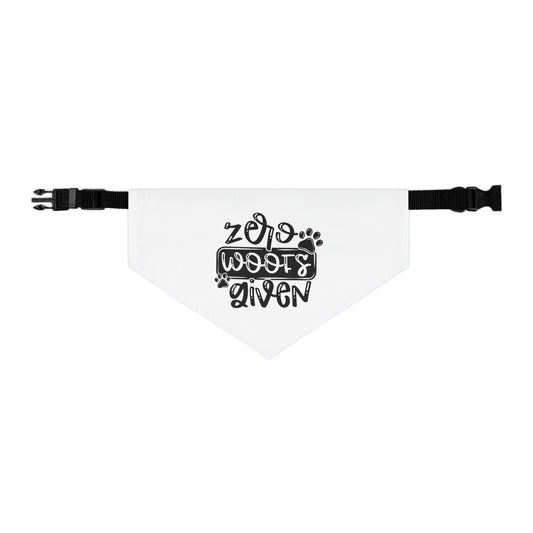 Zero Woofs Given Pet Bandana Collar