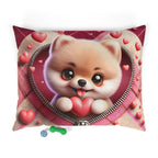 Pomeranian Valentine's Dog Bed