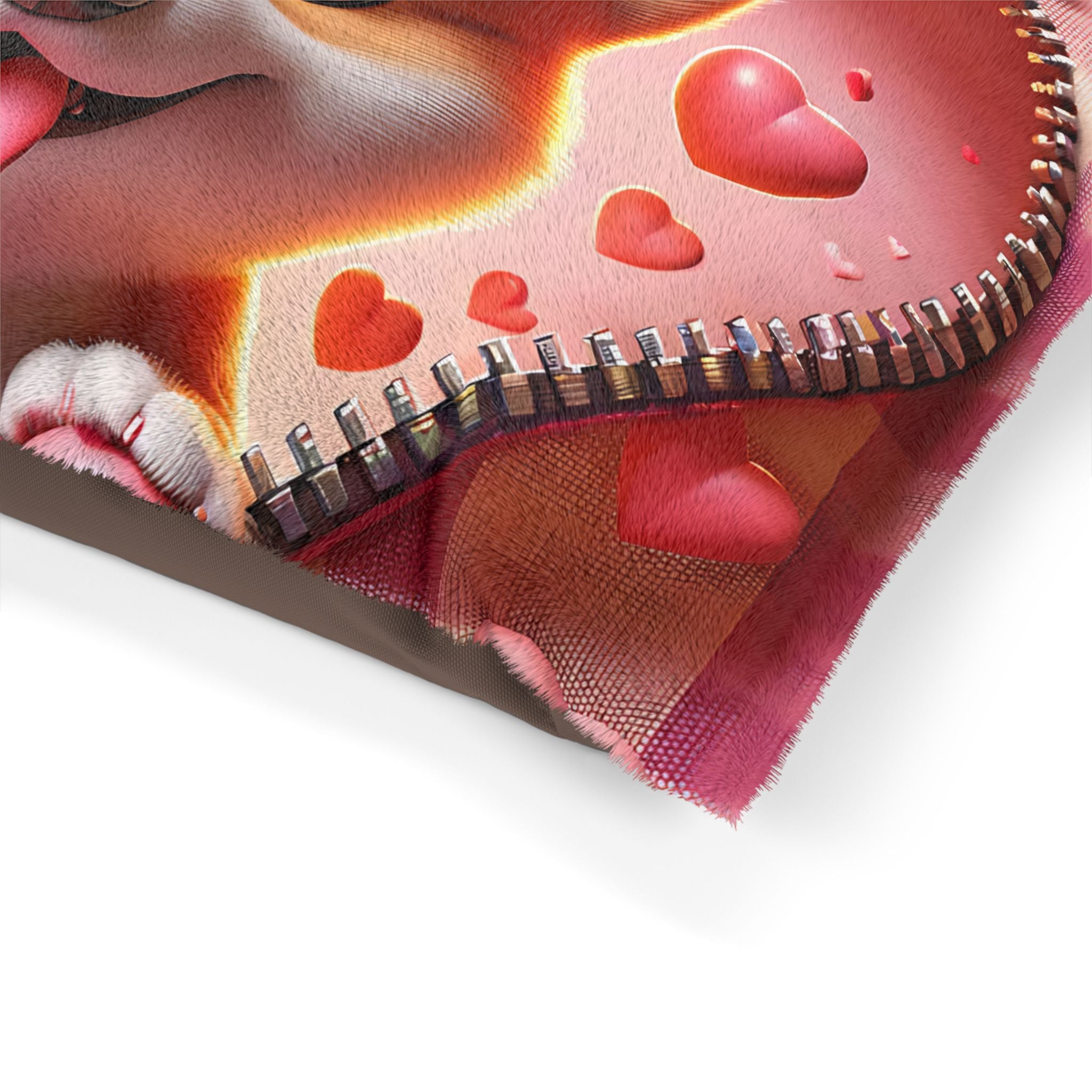 Corgi Valentine's Dog Bed