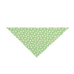 Green Polka Dots Dog Bandana