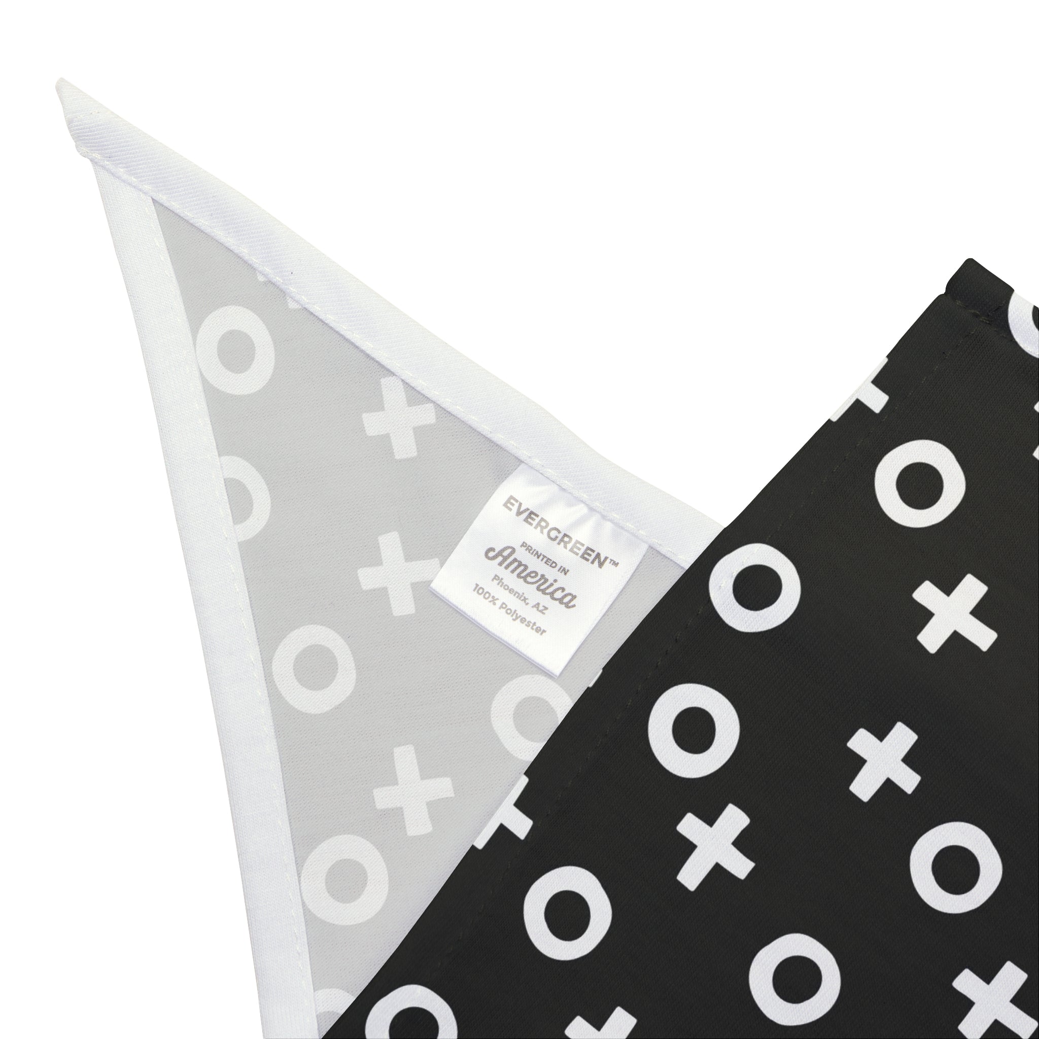 Black & White Naughts and Crosses Dog Bandana