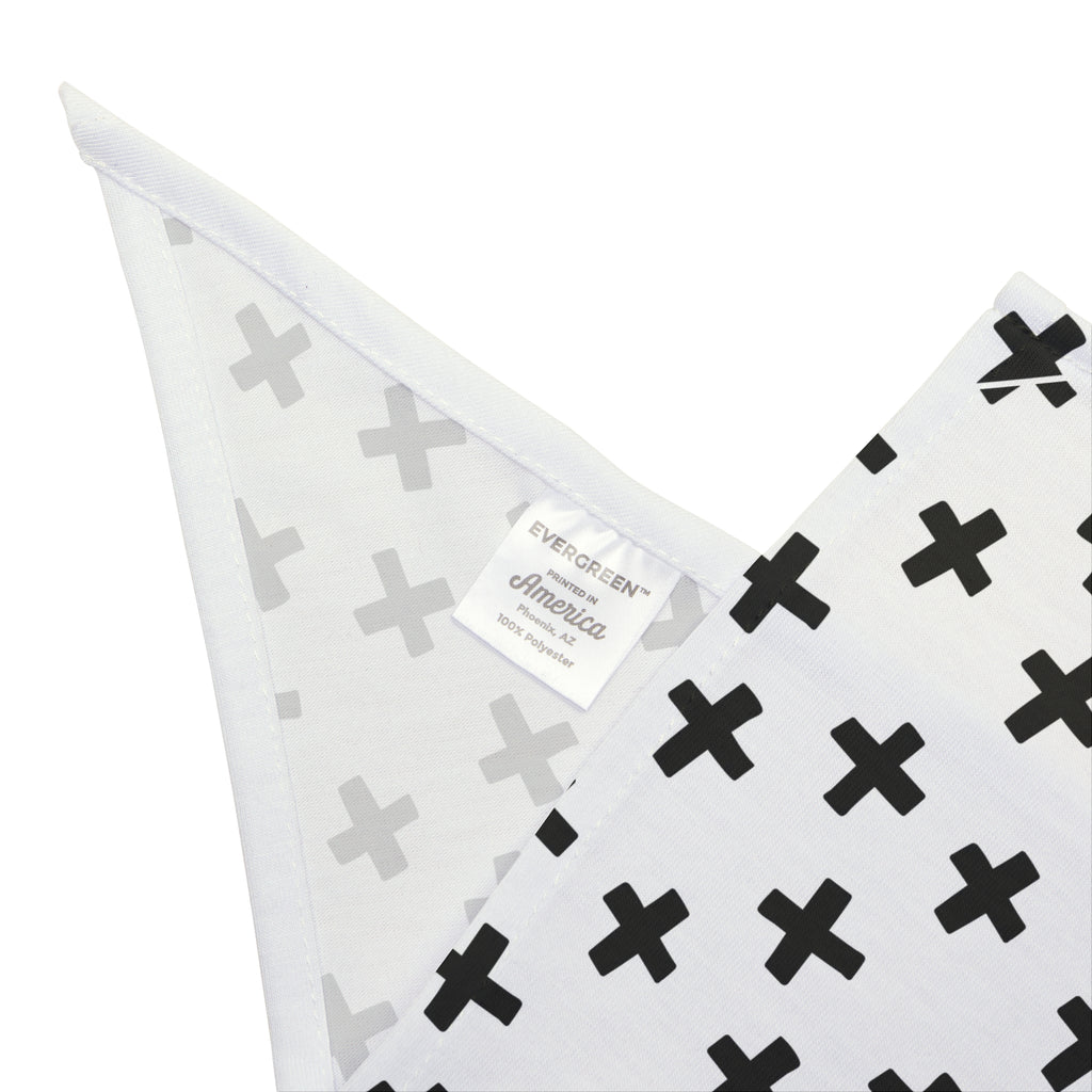 Black Crosses Dog Bandana