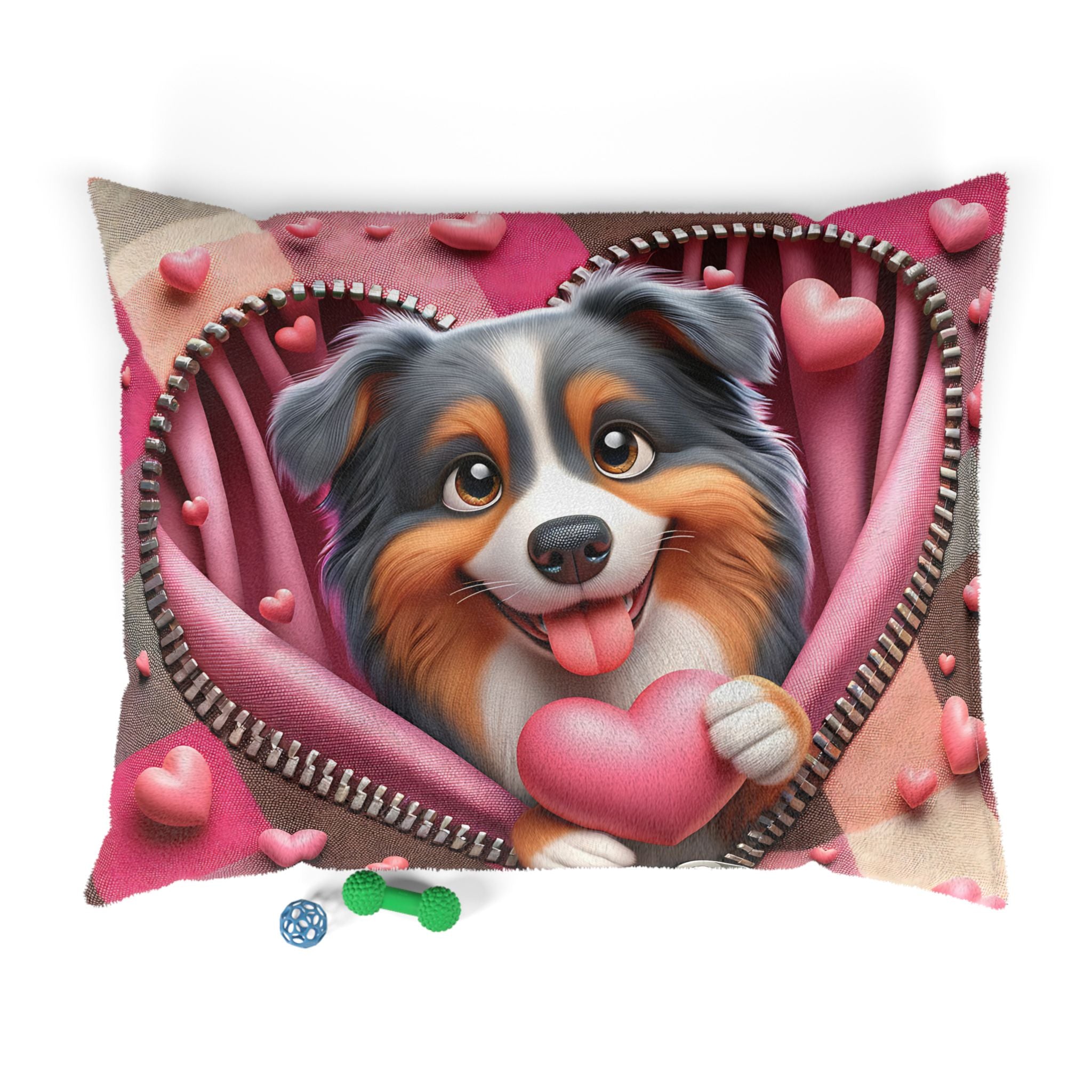 Shetland Sheepdog Valentine's Dog Bed