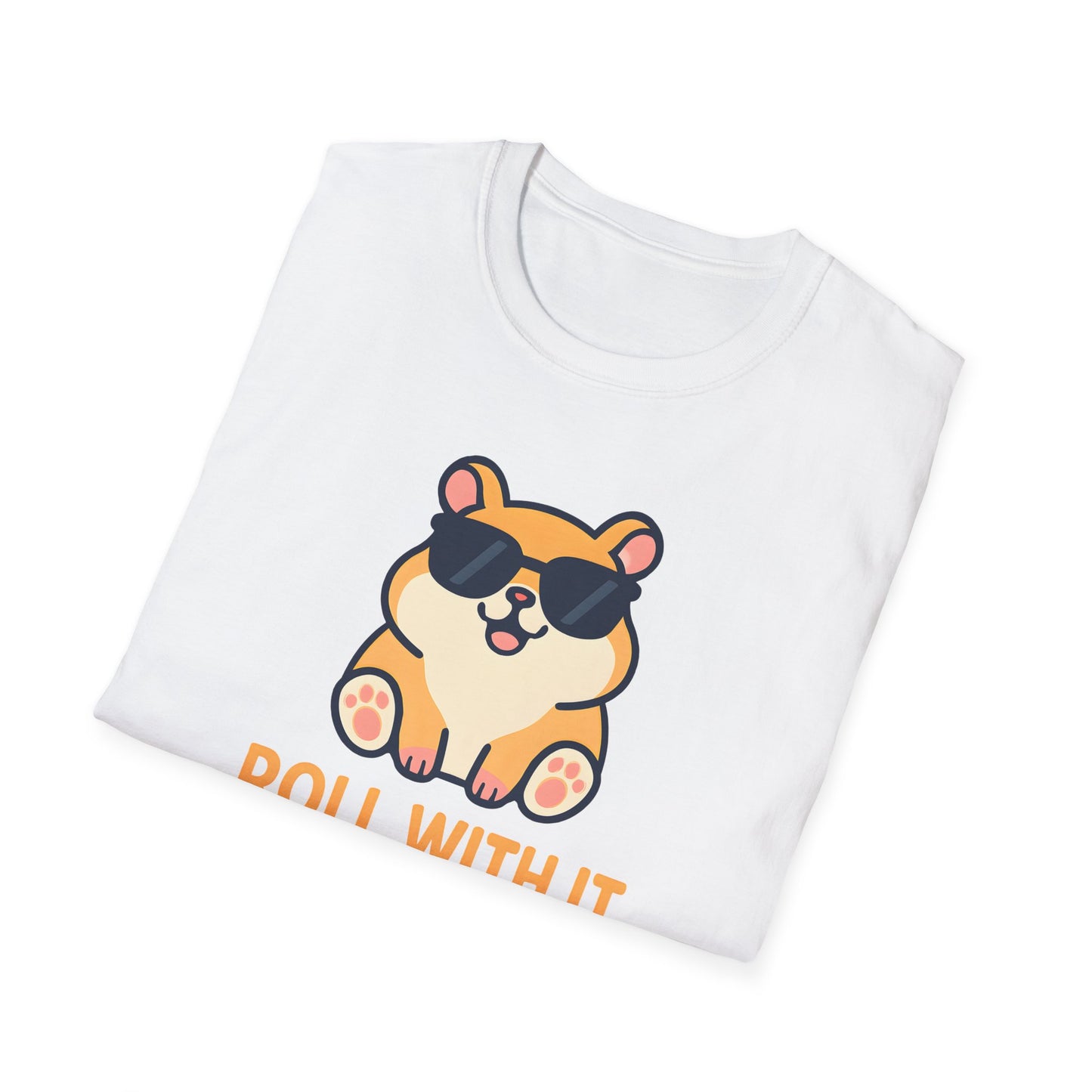 Corgi With Sunglasses Roll With It T-Shirt
