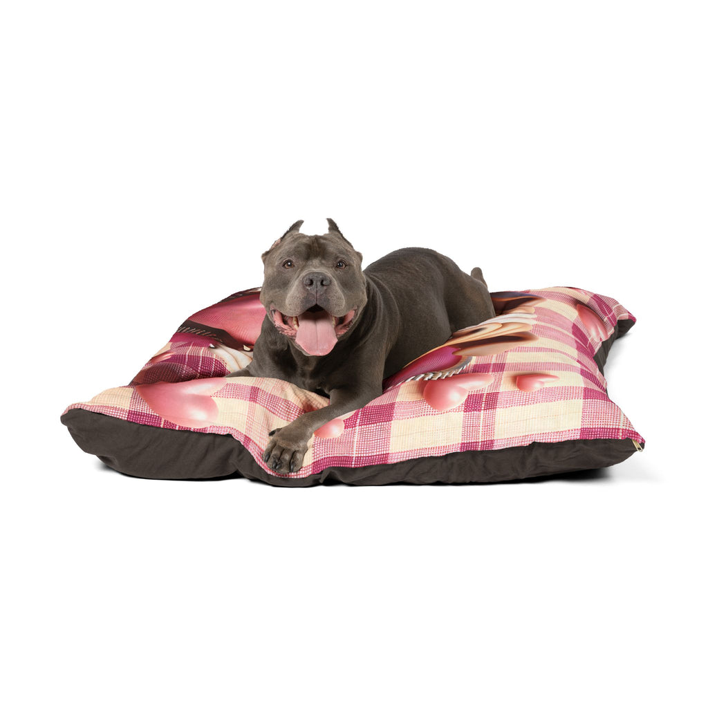 Bulldog Valentine's Dog Bed