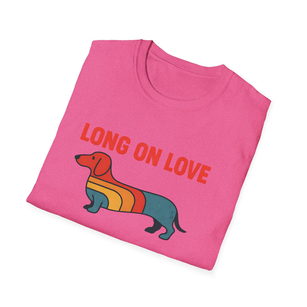 Dachshund Retro Rainbow T-Shirt