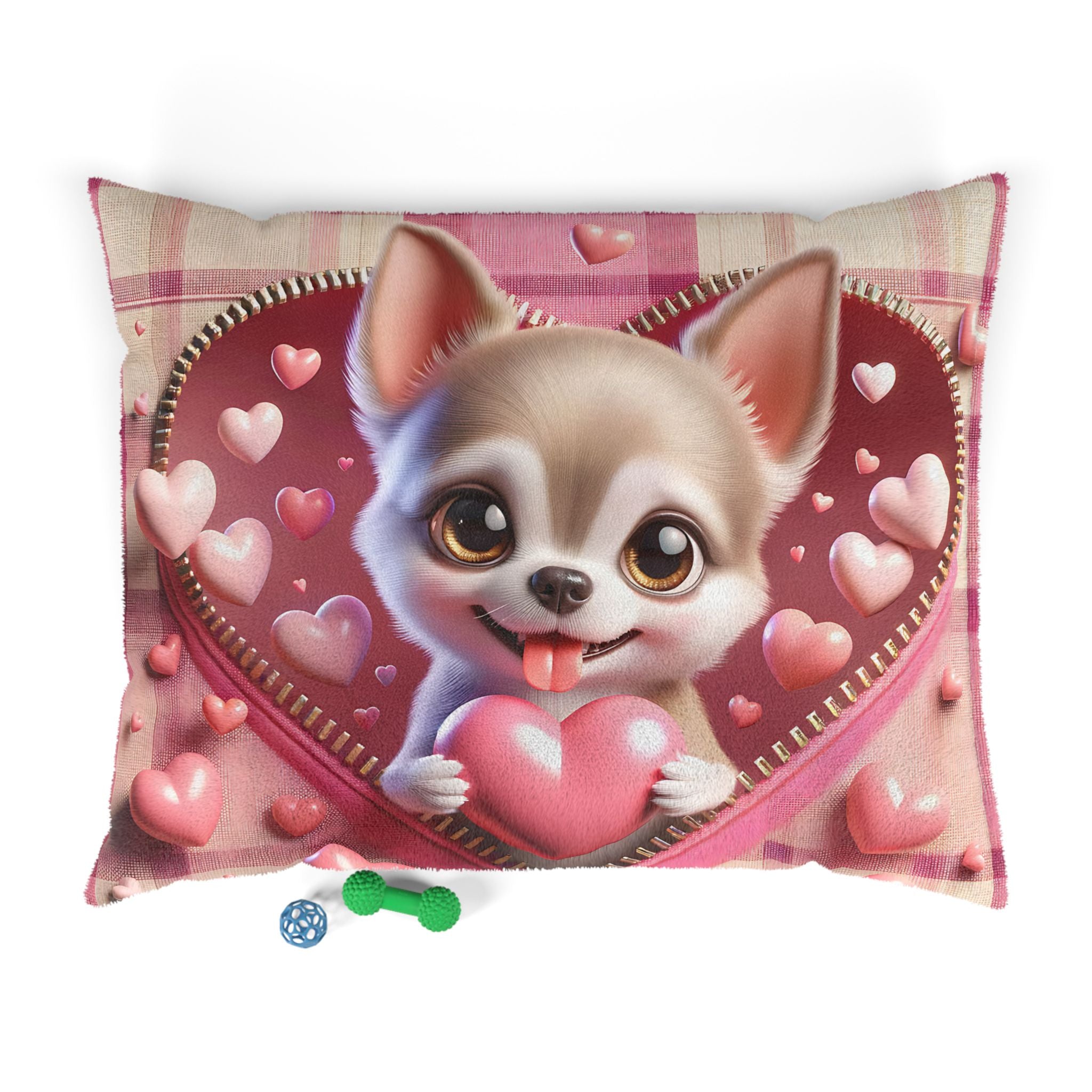 Chihuahau Valentine's Dog Bed