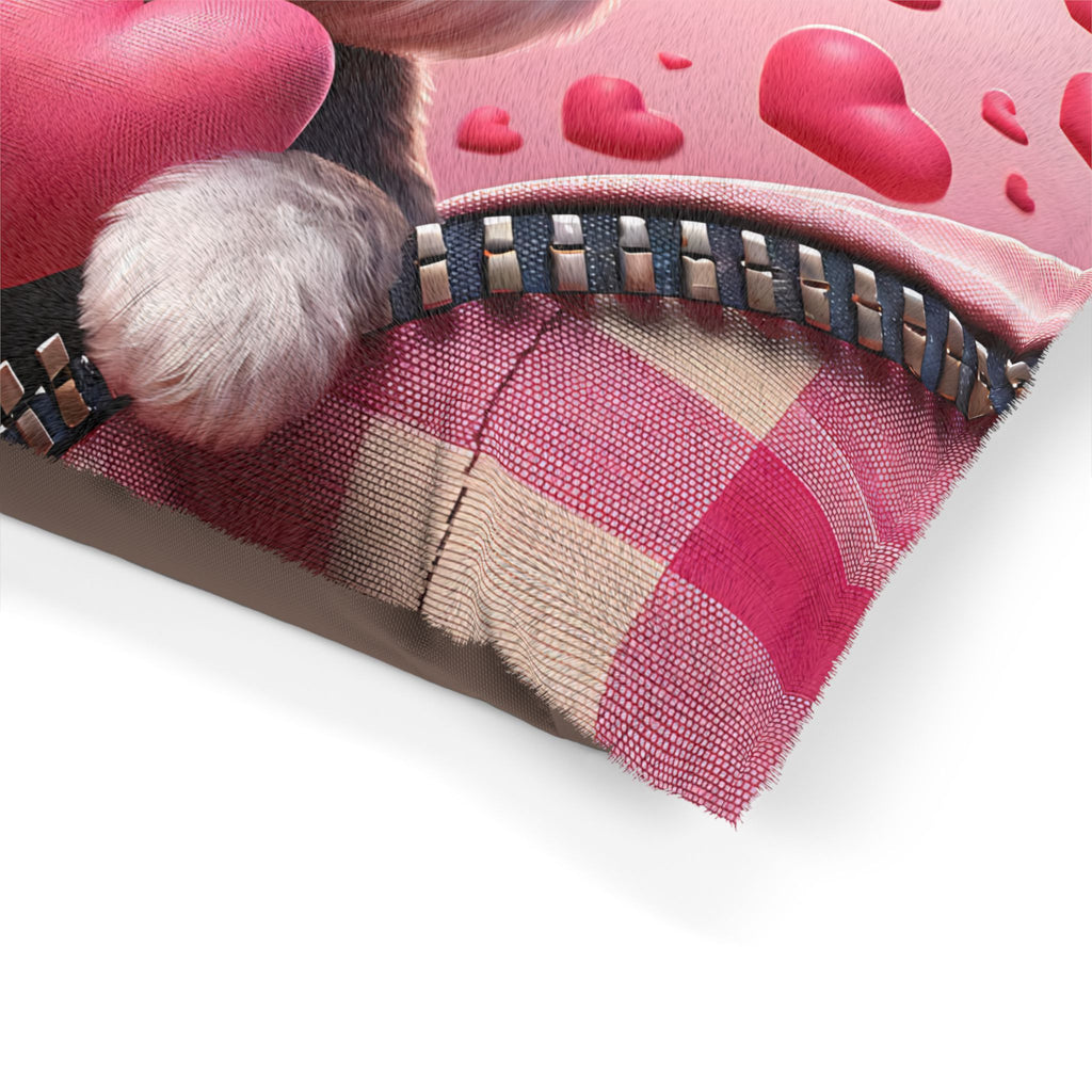 Schnauzer Valentine's Dog Bed