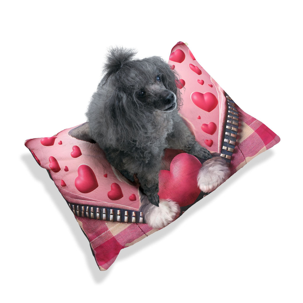 Schnauzer Valentine's Dog Bed