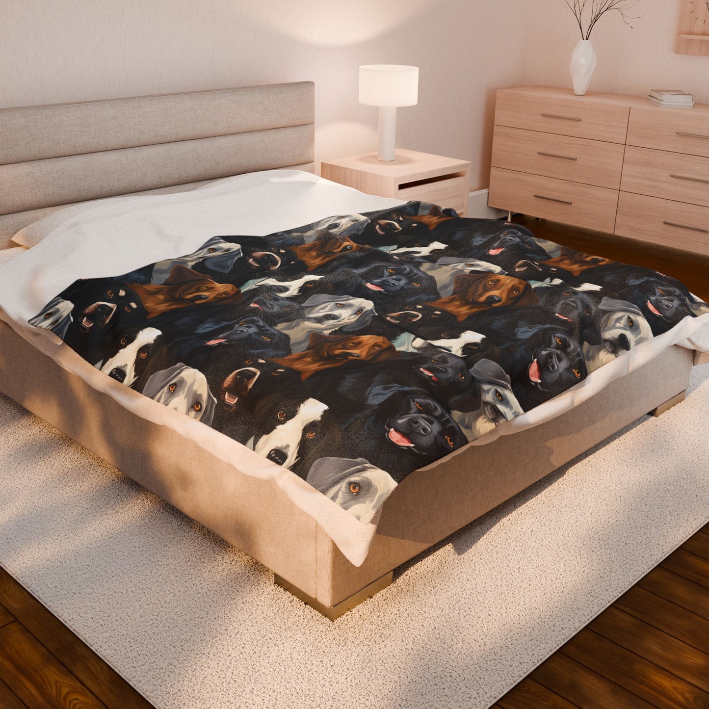 Golden Retriever Labrador Dog Blanket