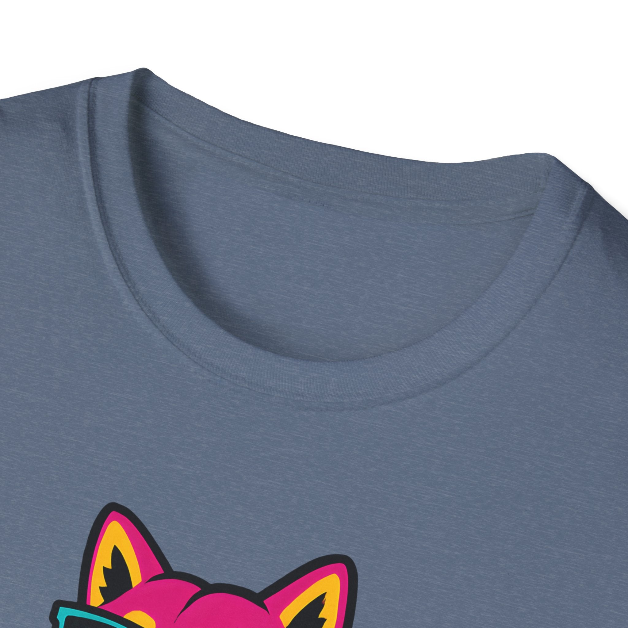 Husky Paw-some Neon Dog T-Shirt