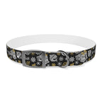 Holiday Ornament Dog Collar — Black & Gold Christmas Pattern