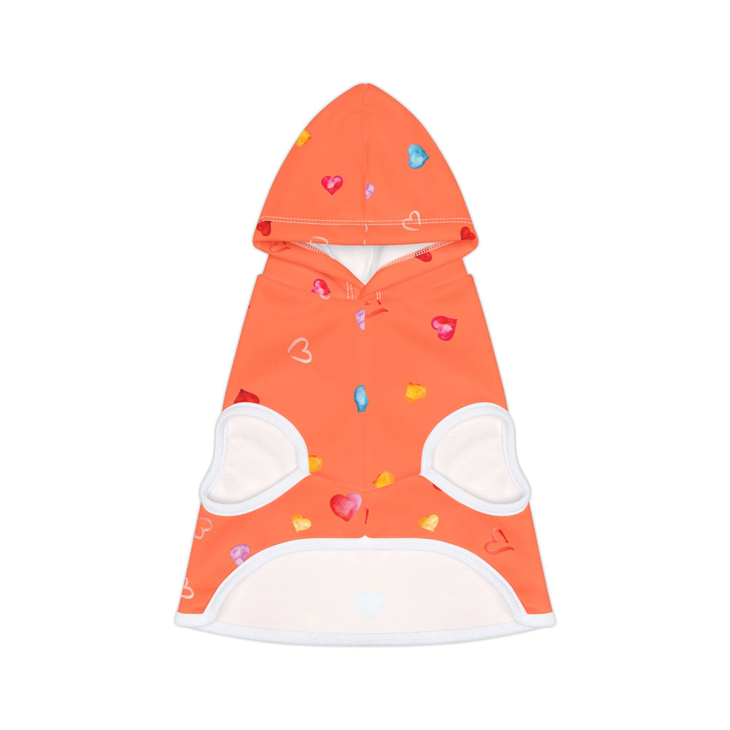 Love Hearts Dog Hoodie