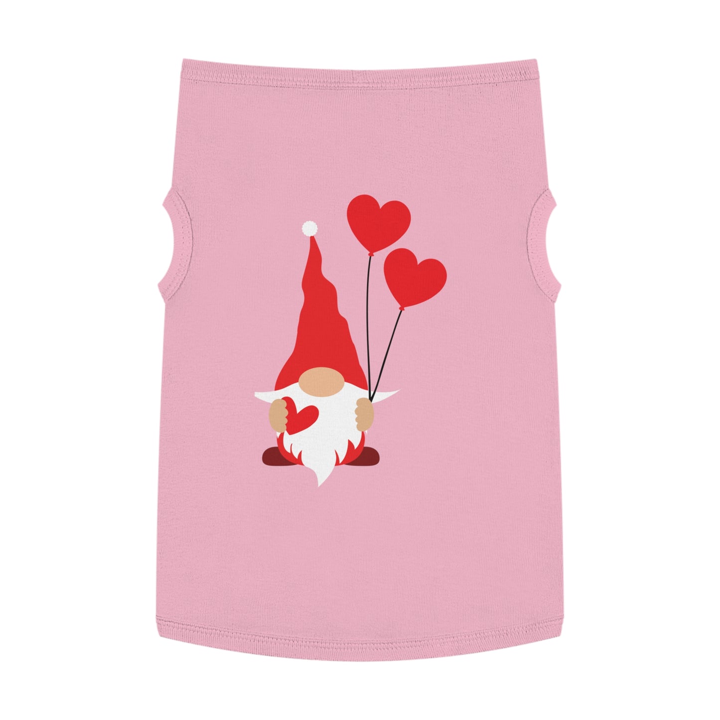 Gnome with Hearts Valentine Dog Tank Top