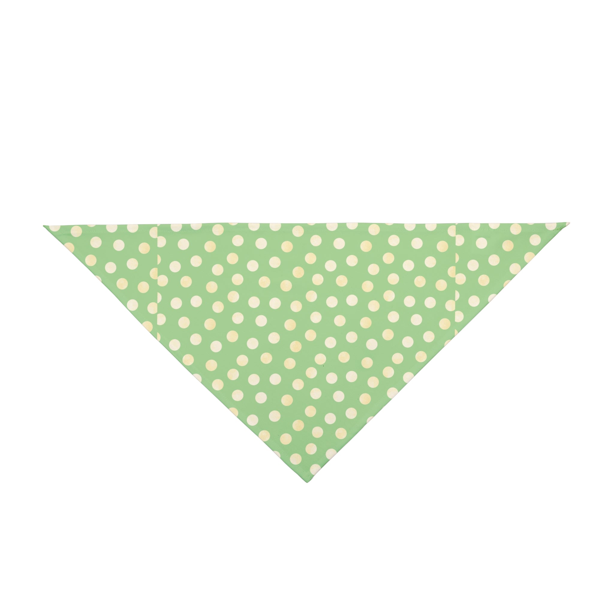 Green Polka Dots Dog Bandana