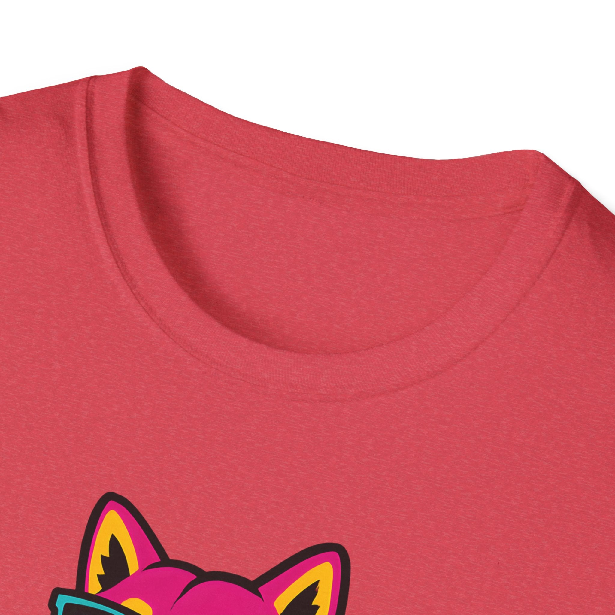 Husky Paw-some Neon Dog T-Shirt