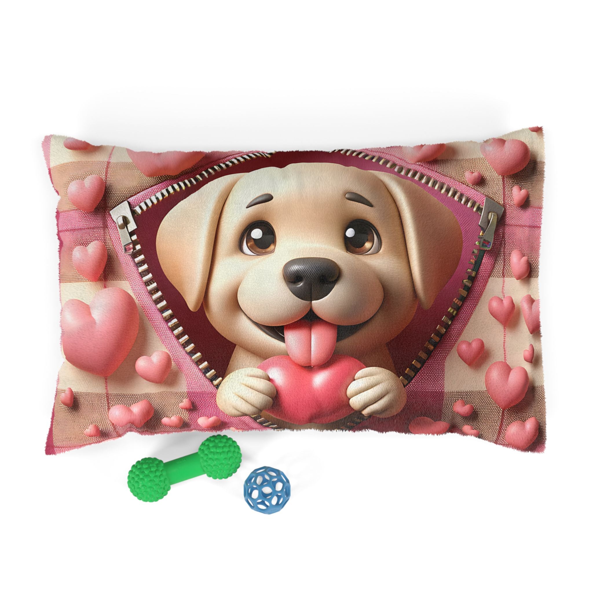 Labrador Valentine's Dog Bed