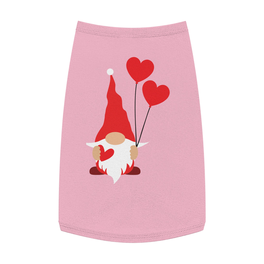Gnome with Hearts Valentine Dog Tank Top