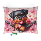 Rottweiler Valentine's Dog Bed