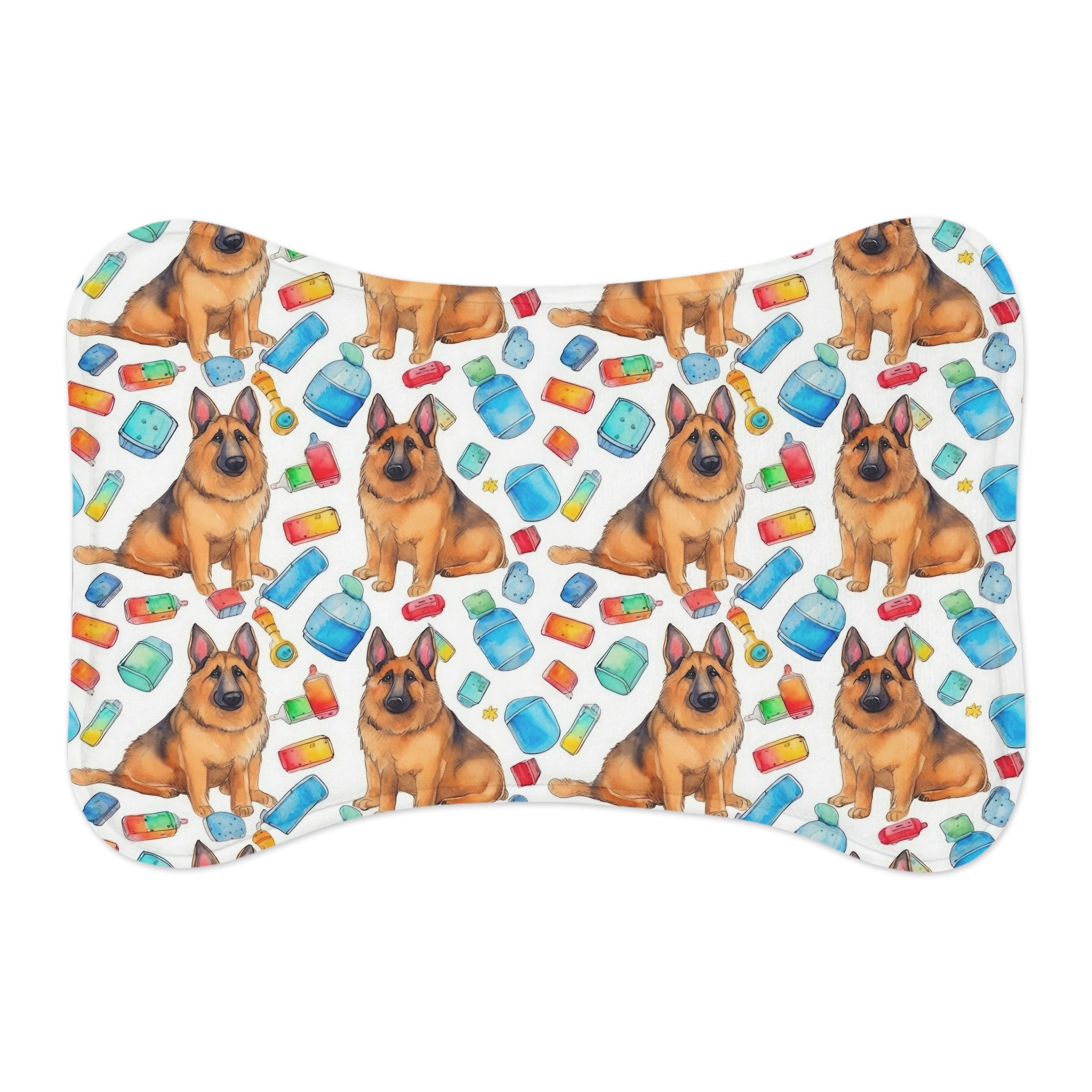 German Shepherd Pattern Feeding Mat