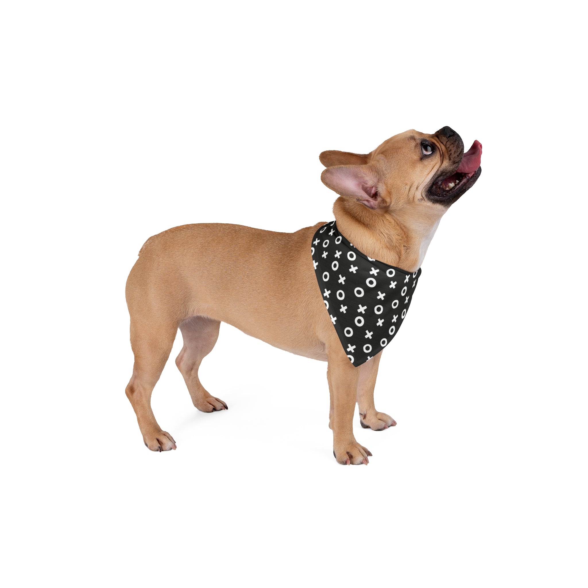 Black & White Naughts and Crosses Dog Bandana