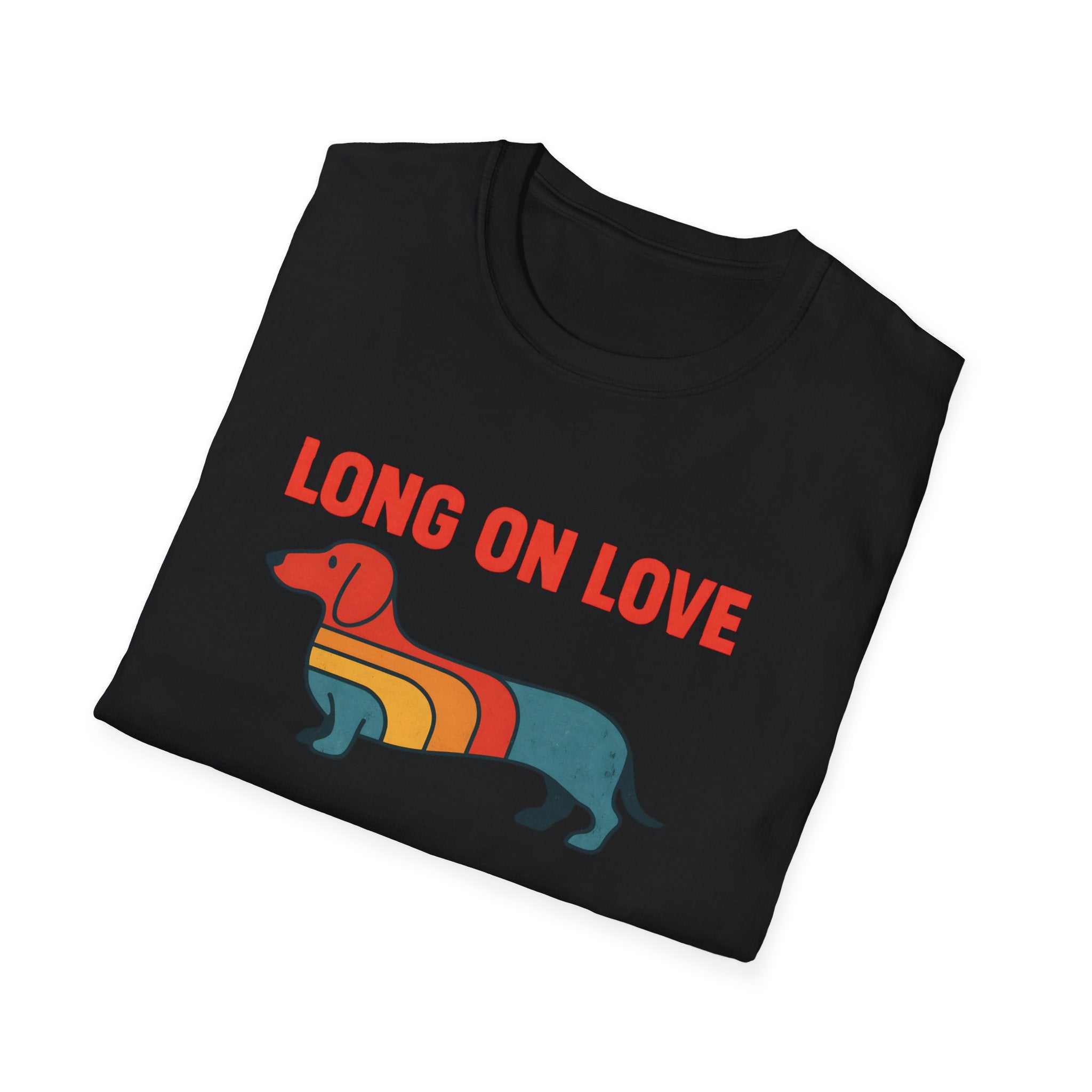 Dachshund Retro Rainbow T-Shirt