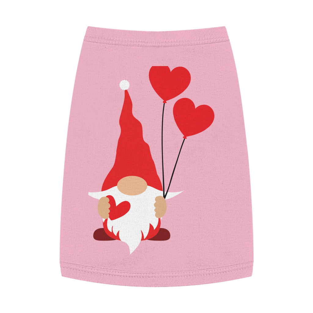 Gnome with Hearts Valentine Dog Tank Top
