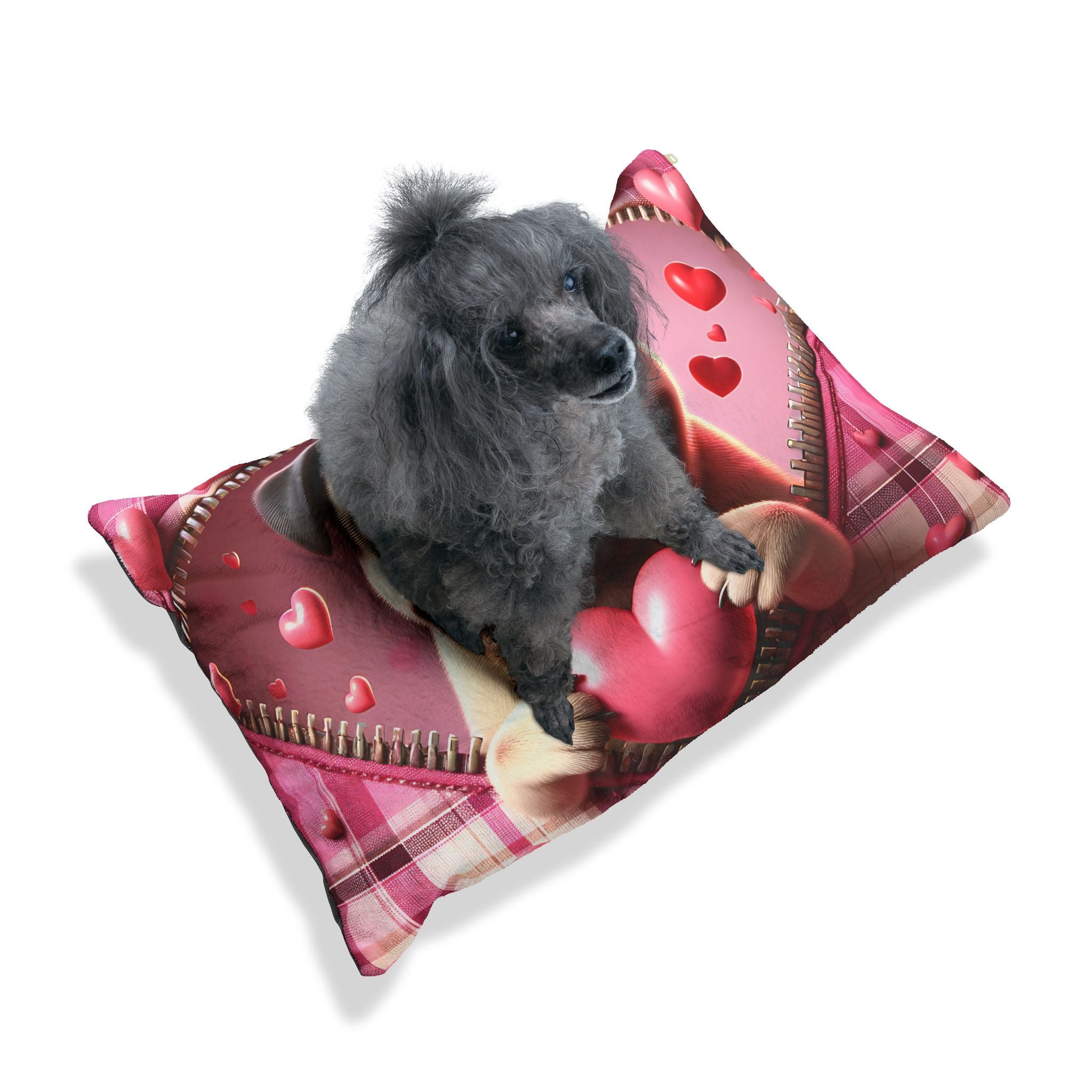 Pug Valentine's Dog Bed