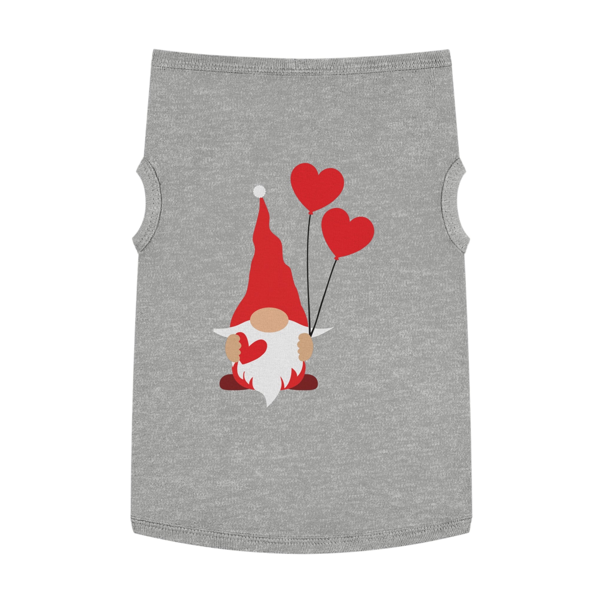 Gnome with Hearts Valentine Dog Tank Top