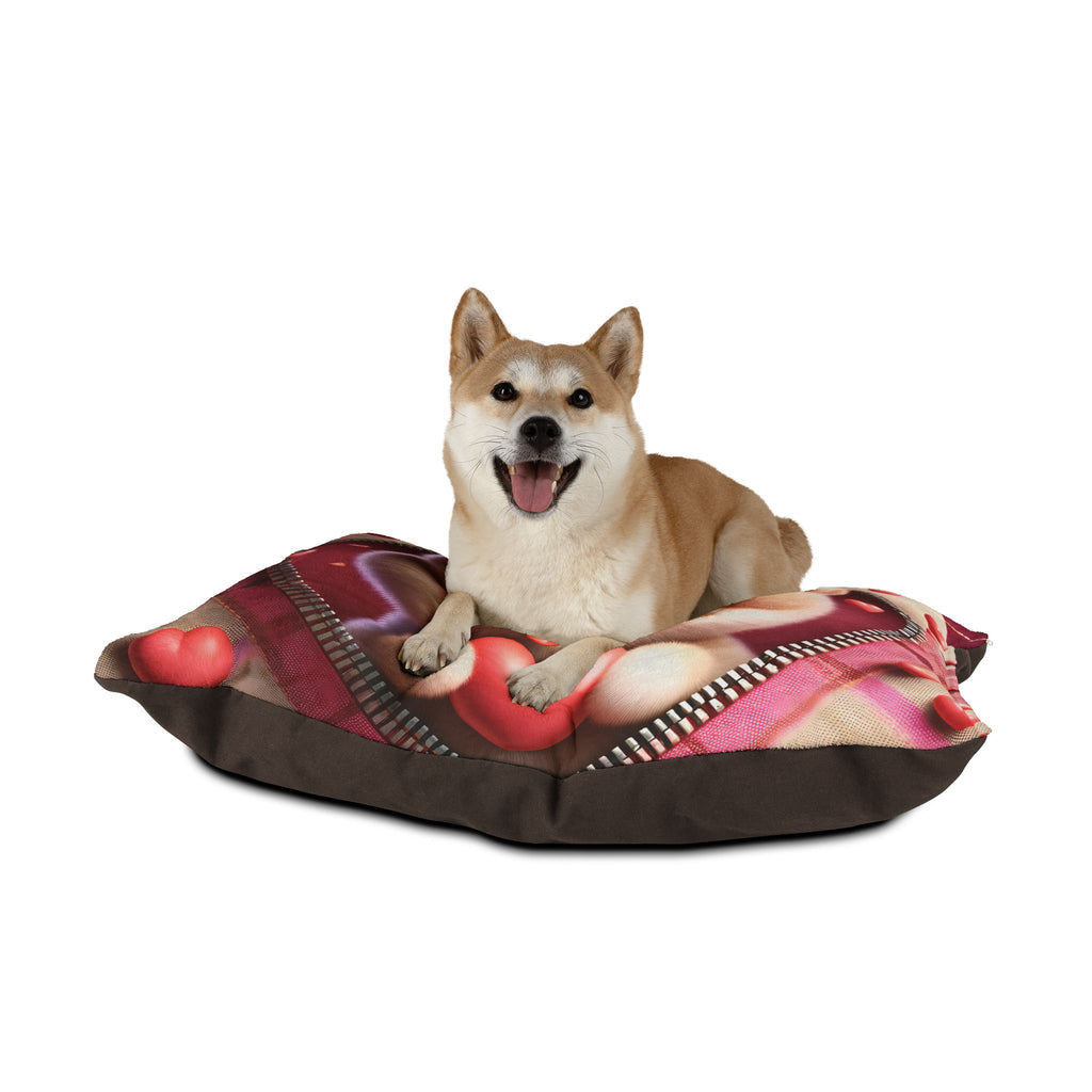 Pomeranian Valentine's Dog Bed