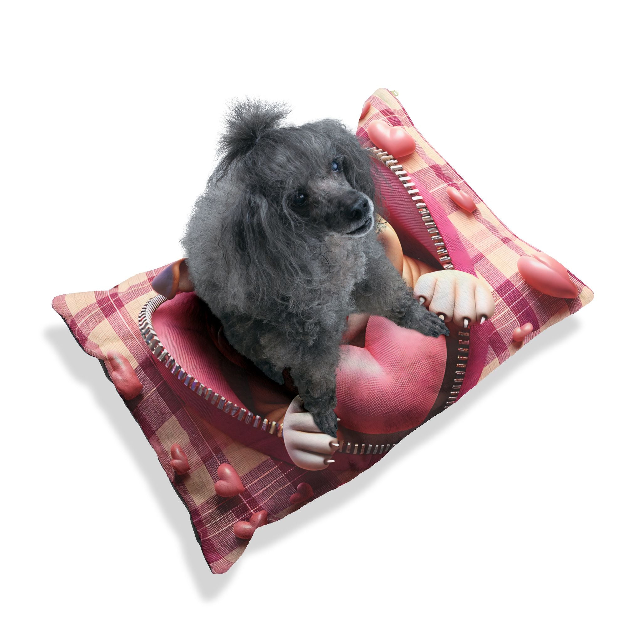 Bulldog Valentine's Dog Bed