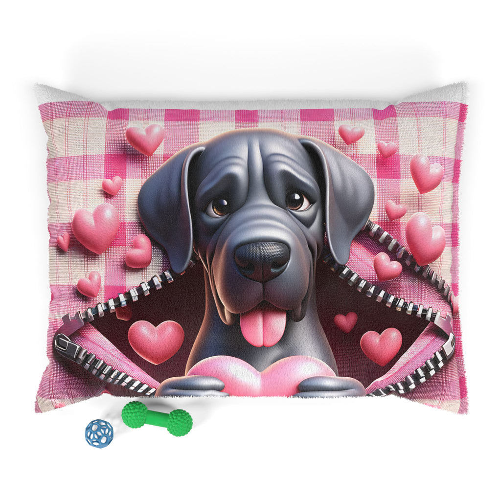 Great Dane Valentine's Dog Bed