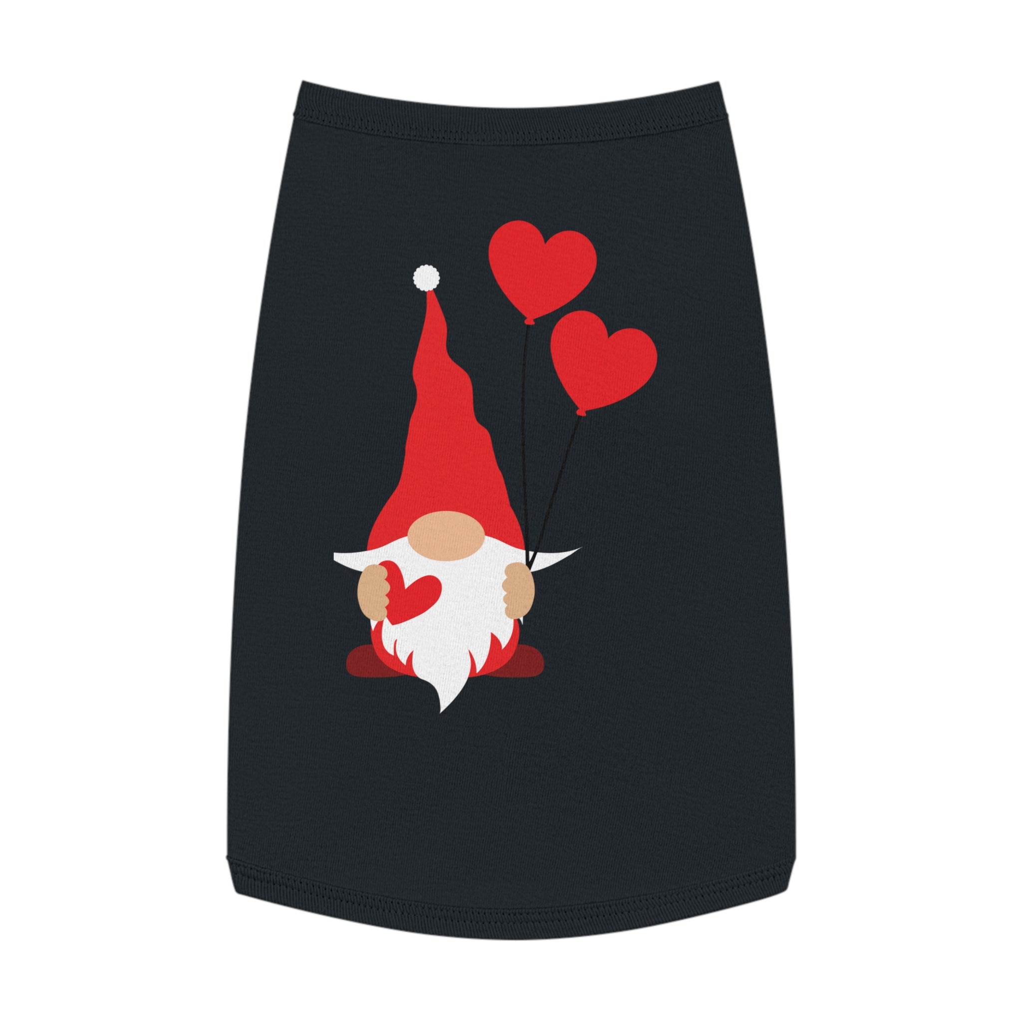 Gnome with Hearts Valentine Dog Tank Top