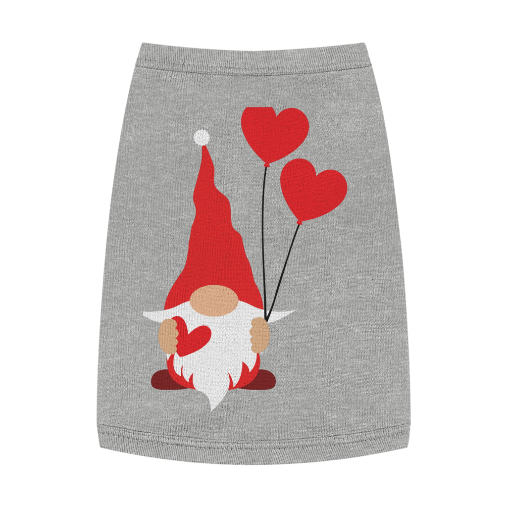 Gnome with Hearts Valentine Dog Tank Top