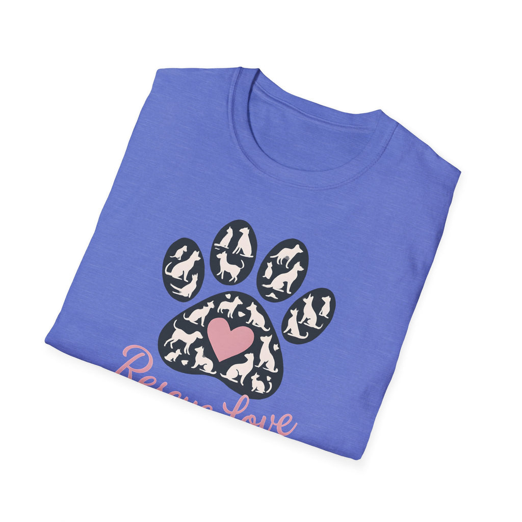 Rescue Love Paw Print T-Shirt